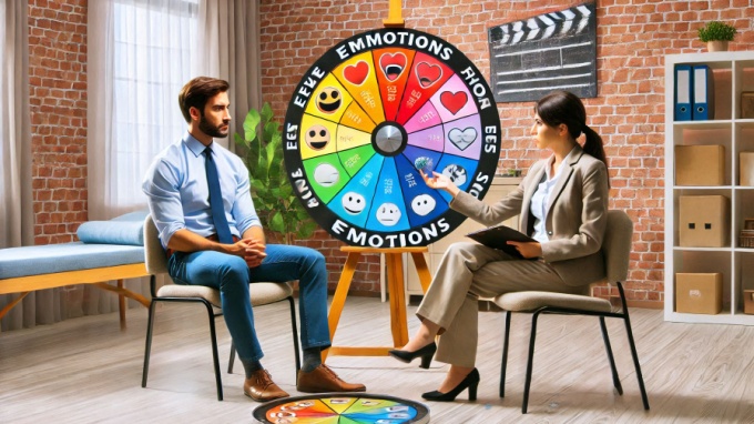 Being Helped to Choose Emotions from The Wheel of Emotions