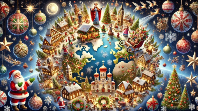 Christmas in Different Countries Around Planet Earth