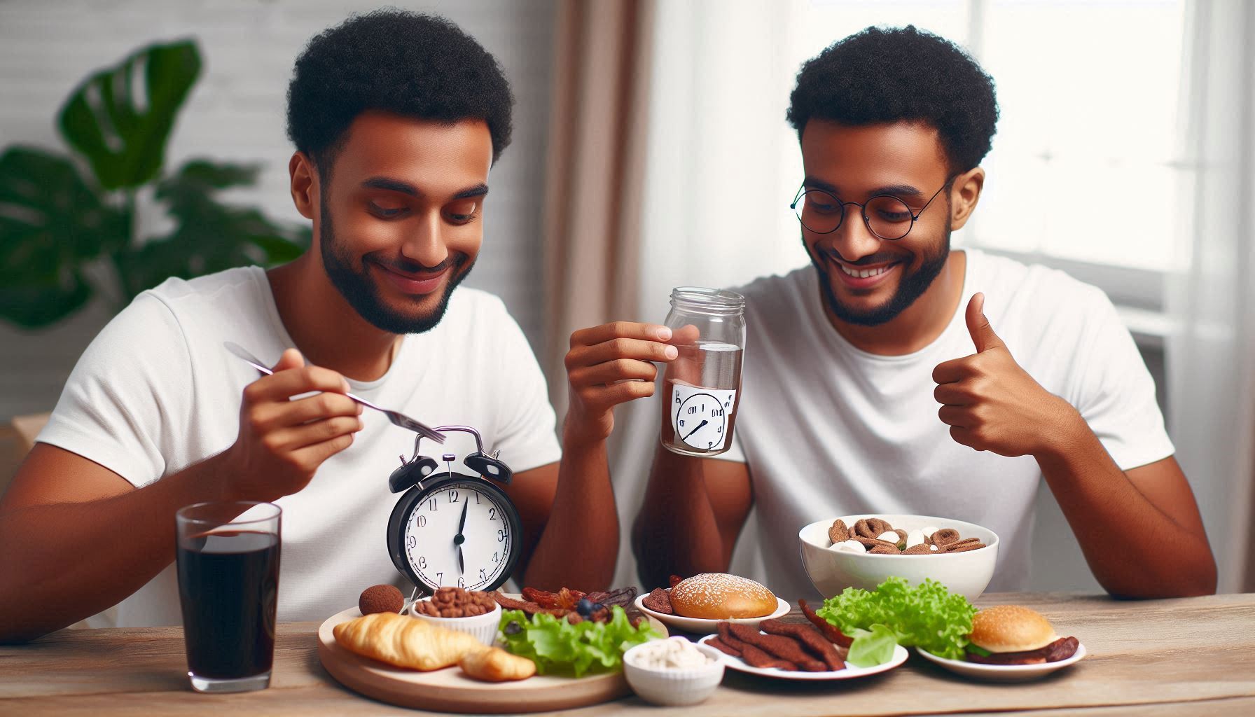 Fasting Foodie Enjoying Food