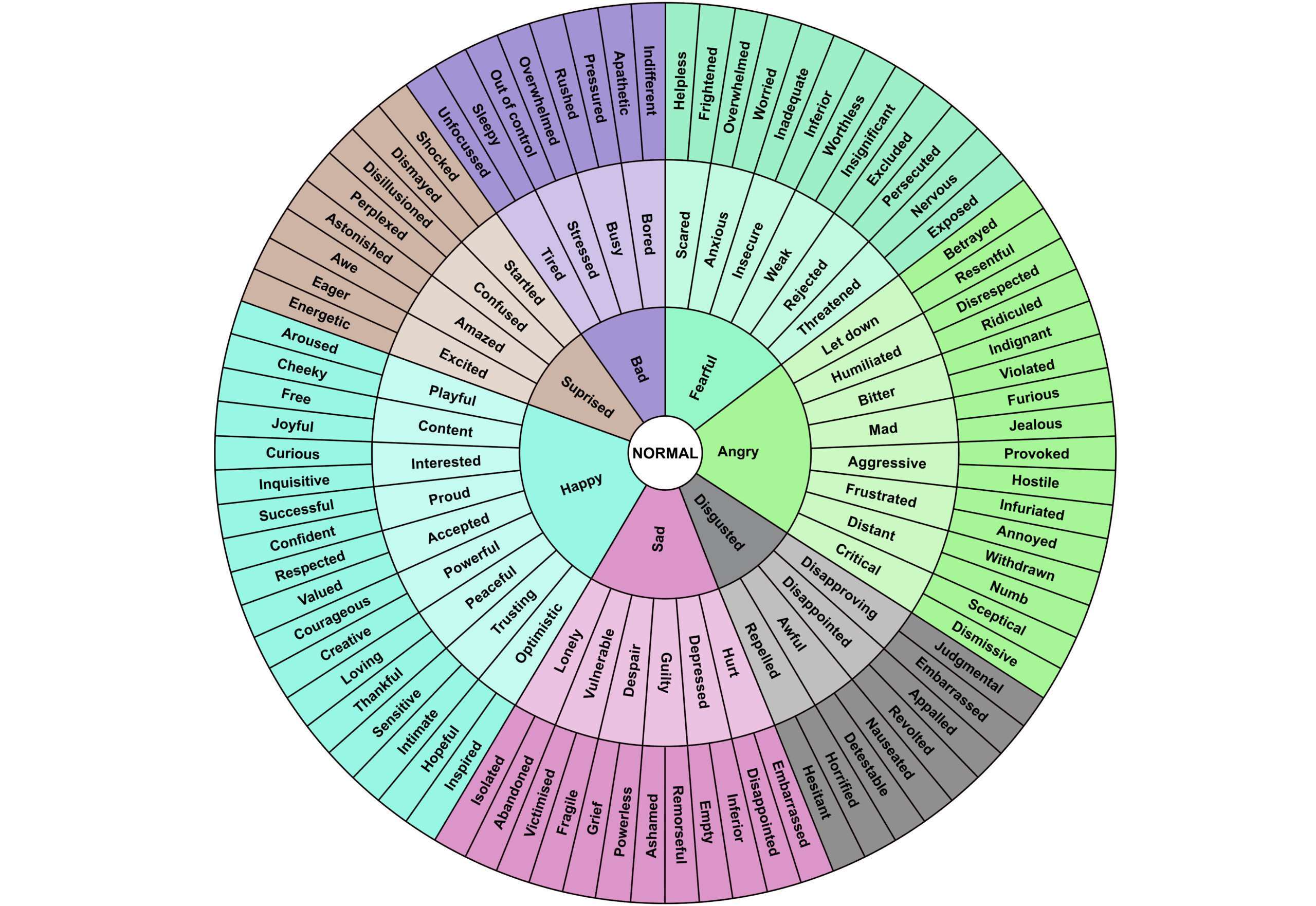 The Wheel of Emotions in High Definition