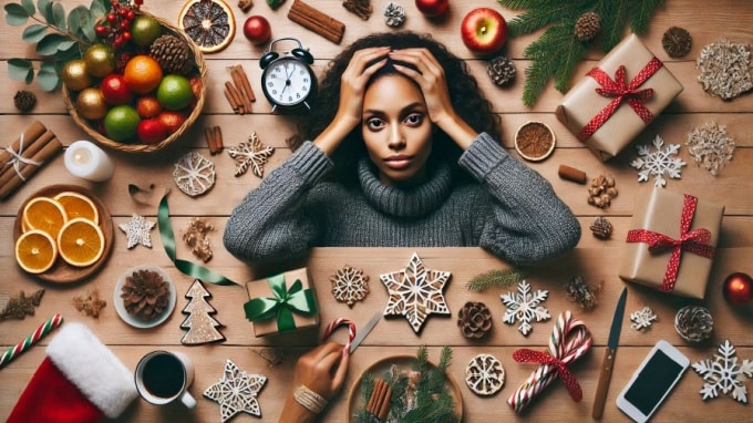 A Woman Trying to Avoid Christmas Burnout