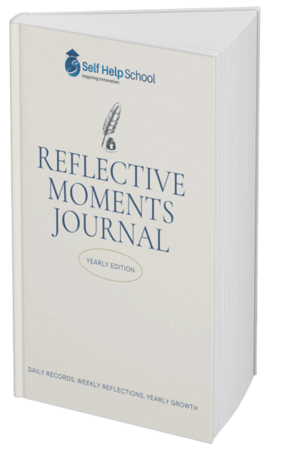 3D Image of the Self Help School Reflective Moments Yearly Journal